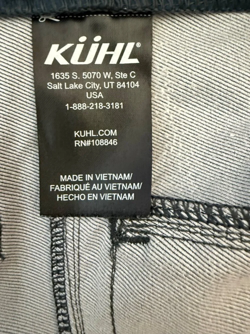 KÜHL Shift Amphibia Shorts Men's Size 38 Heathered Gray Charcoal Outdoor